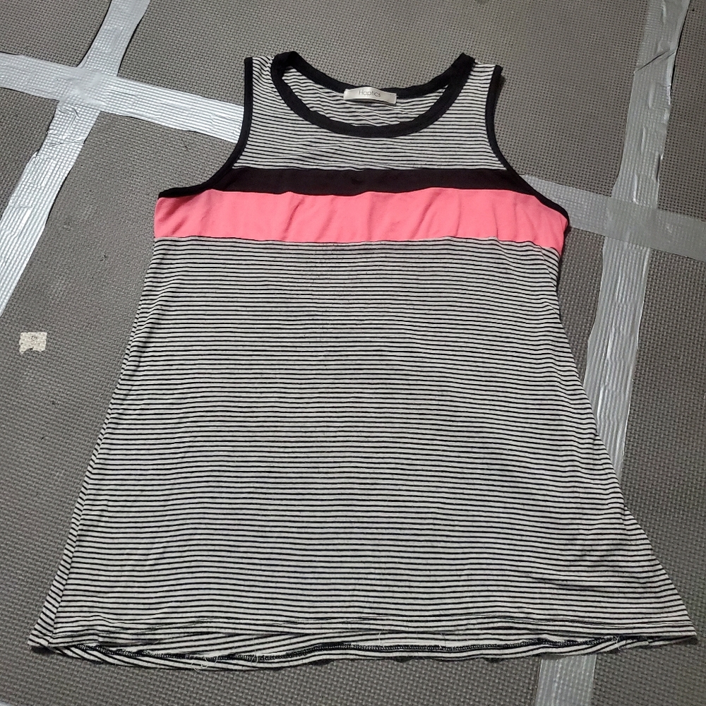 Neon striped tank top